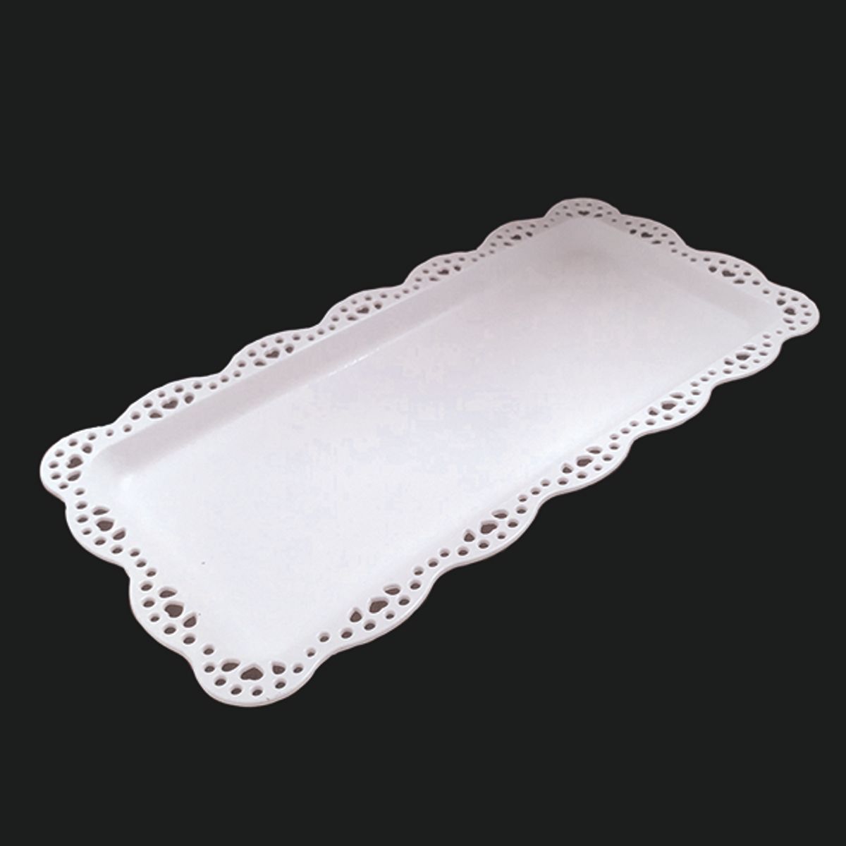 BANDEJA RECTANGULAR PLASTICO 30X15 CM BLANCO X1 UNI_., marca GENERICO - Foto Principal