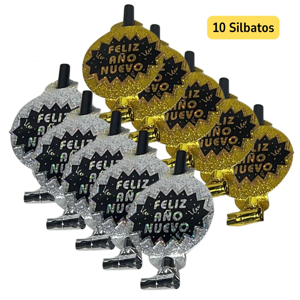 EKOL TACTICA MILITAR - Kit Premium Cotillón Año Nuevo Con Globos 36 Piezas