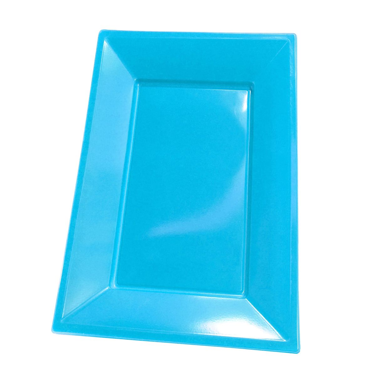 GENERICO - BANDEJA RECTANGULAR GRANDE CELESTE X3 UNI
