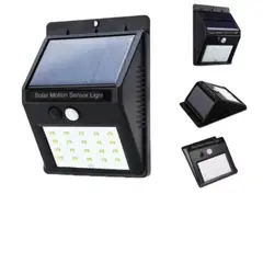 GENERICO - Aplique Foco Led Solar Con Sensor De Movimiento Exterior