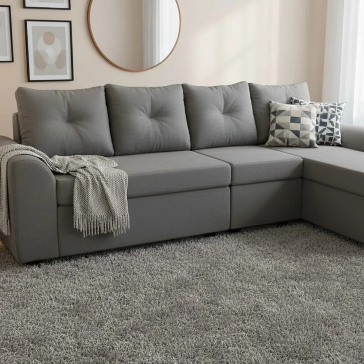 DECO OUTLET - Seccional Modular Bruselas 4.1 en Felpa