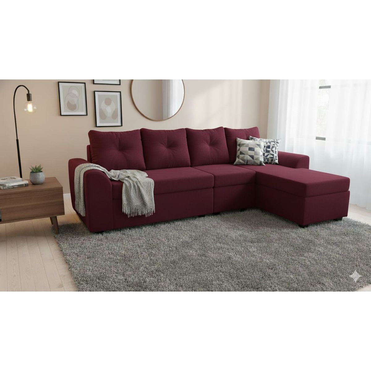 DECO OUTLET - Seccional Modular Bruselas 4.1 en Felpa