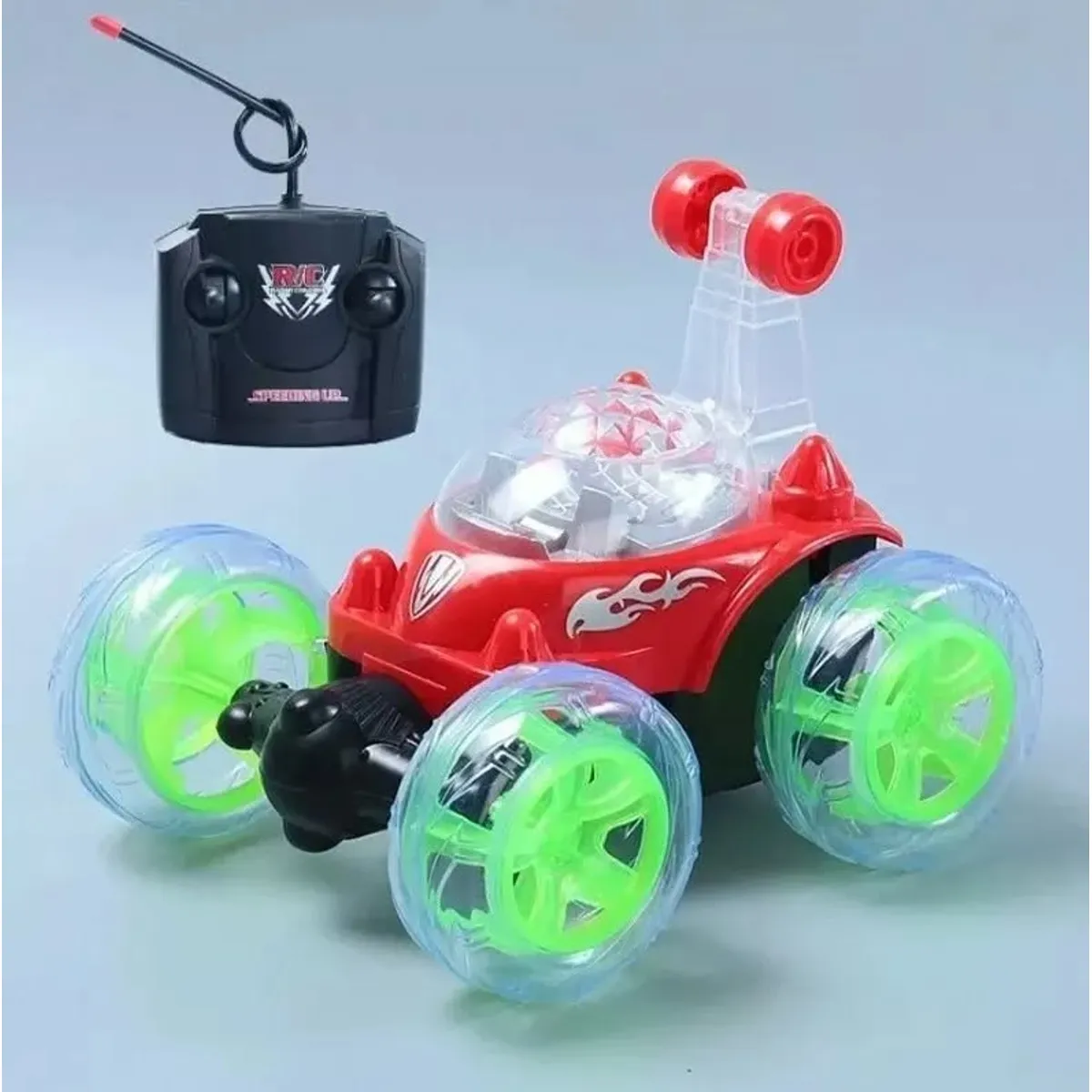 GENERICO - Auto loco con control remoto con luces y sonido 360 acrobacia