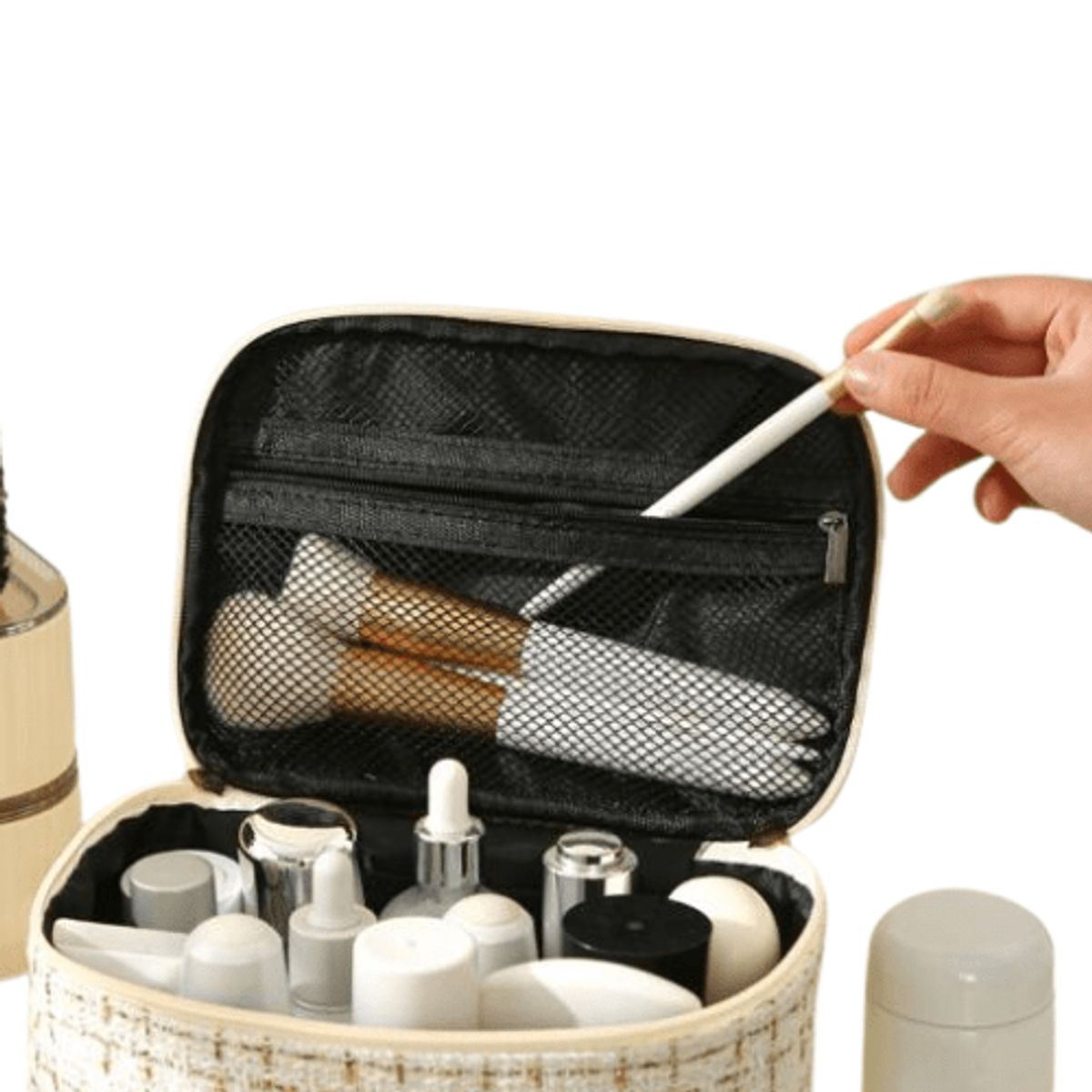 GENERICO - Neceser Maquillaje Organizador  Cosmetiquero Elegante con Cierre