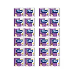 ELITE - Pack 96 Rollos Papel Higiénico 50 mts Doble Hoja Ultra Suave