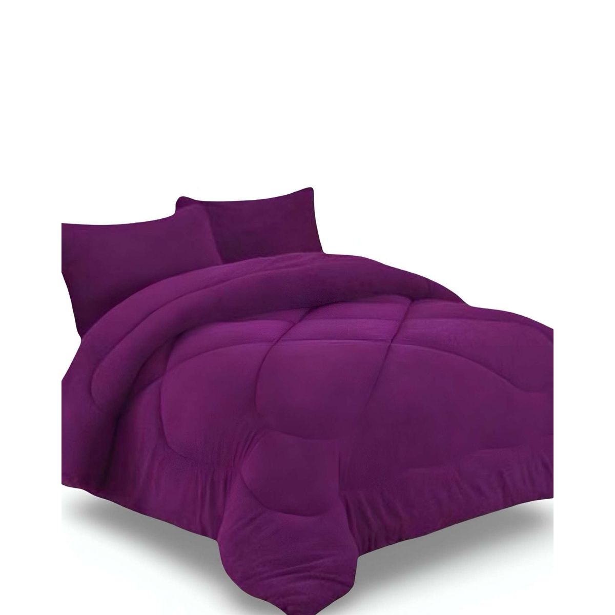 GENERICO - COBERTOR ELEGANTE DE INVIERNO UNICOLOR PLUSH CON CHIPORRO PLAZA Y MEDIA S56