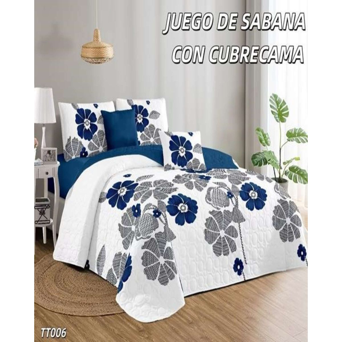 GENERICO - SABANA CON CUBRECAMA 2 PLAZAS S104