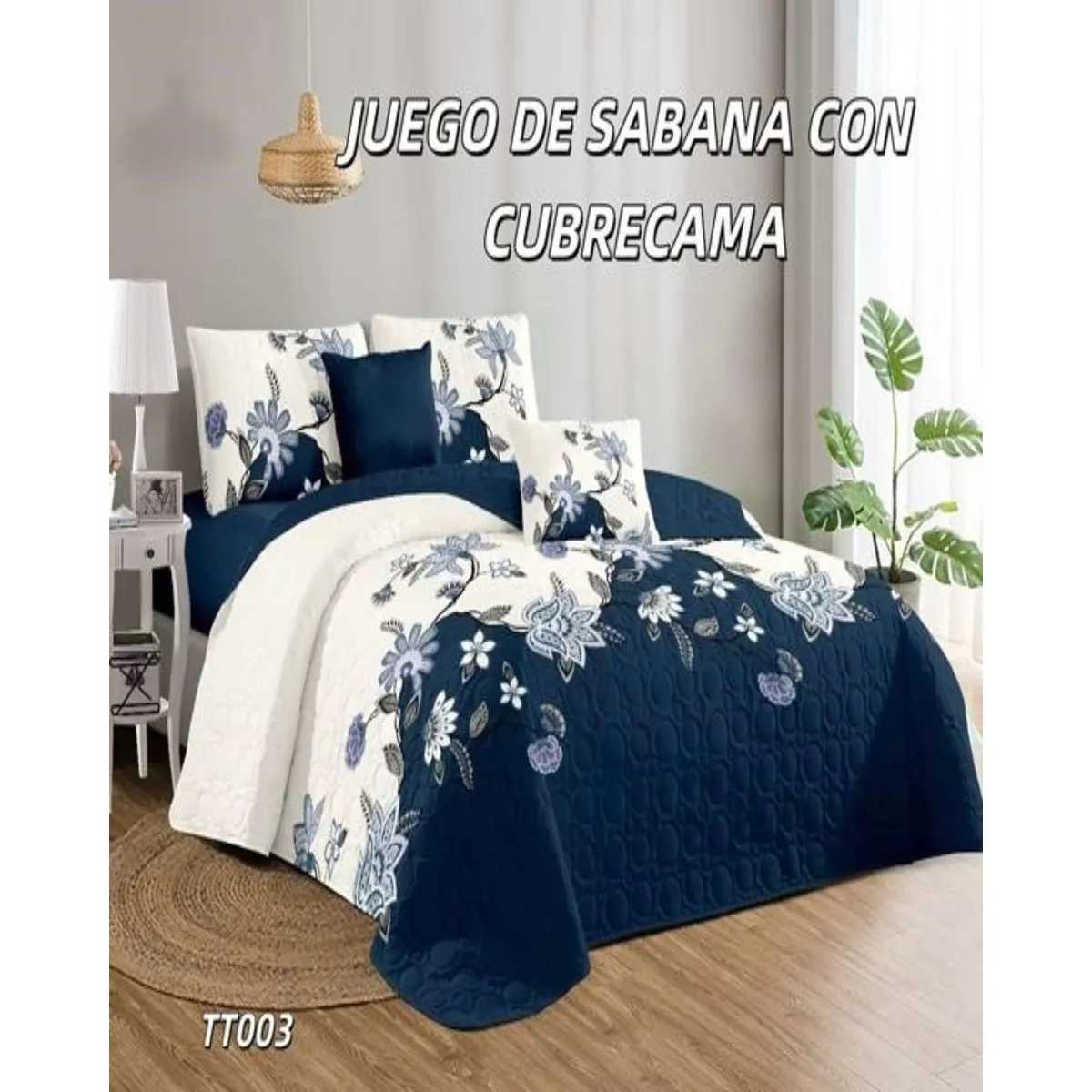 GENERICO - SABANA CON CUBRECAMA 25 PLAZAS S131_.