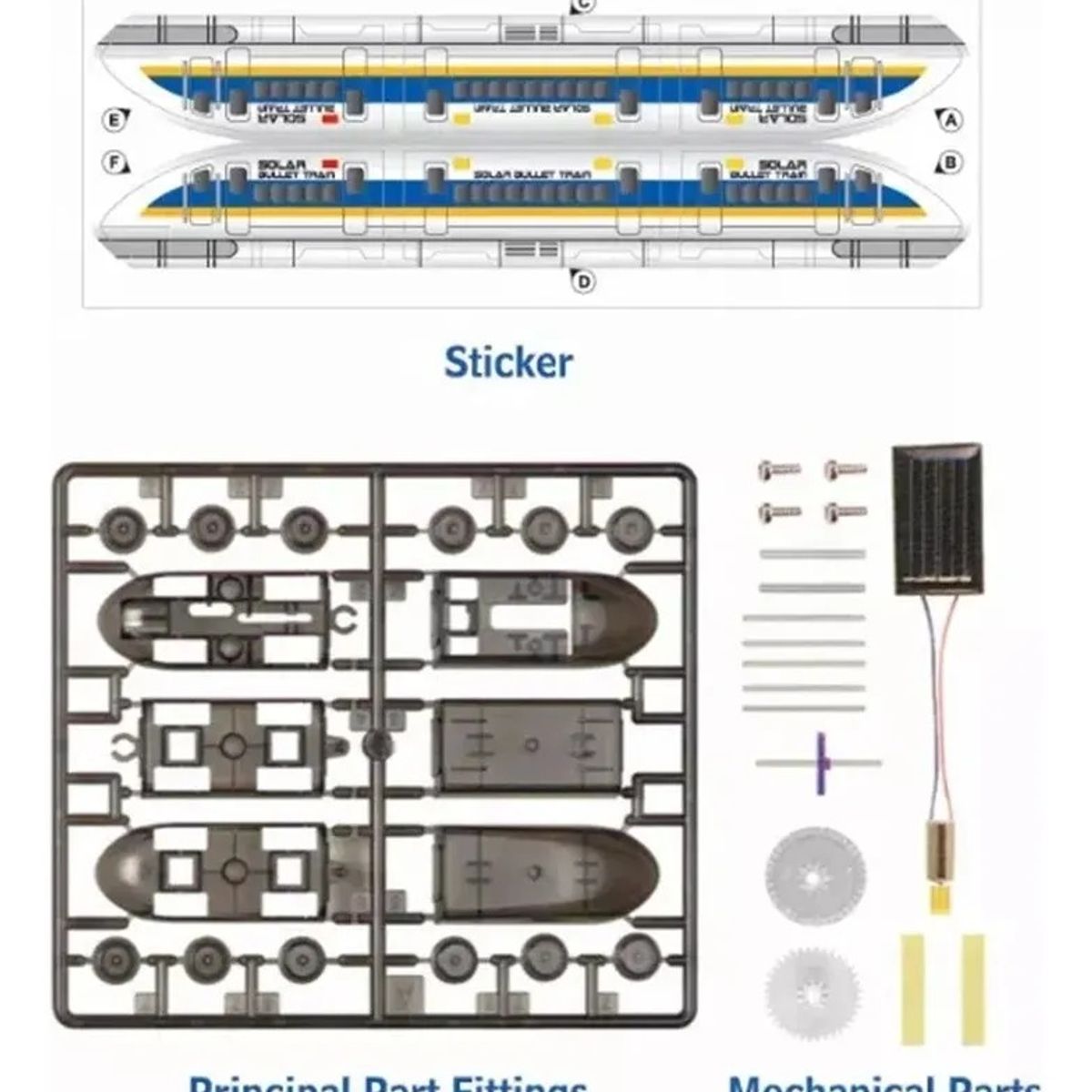 GENERICO - Tren Solar Armable Ensamblable Energía Solar