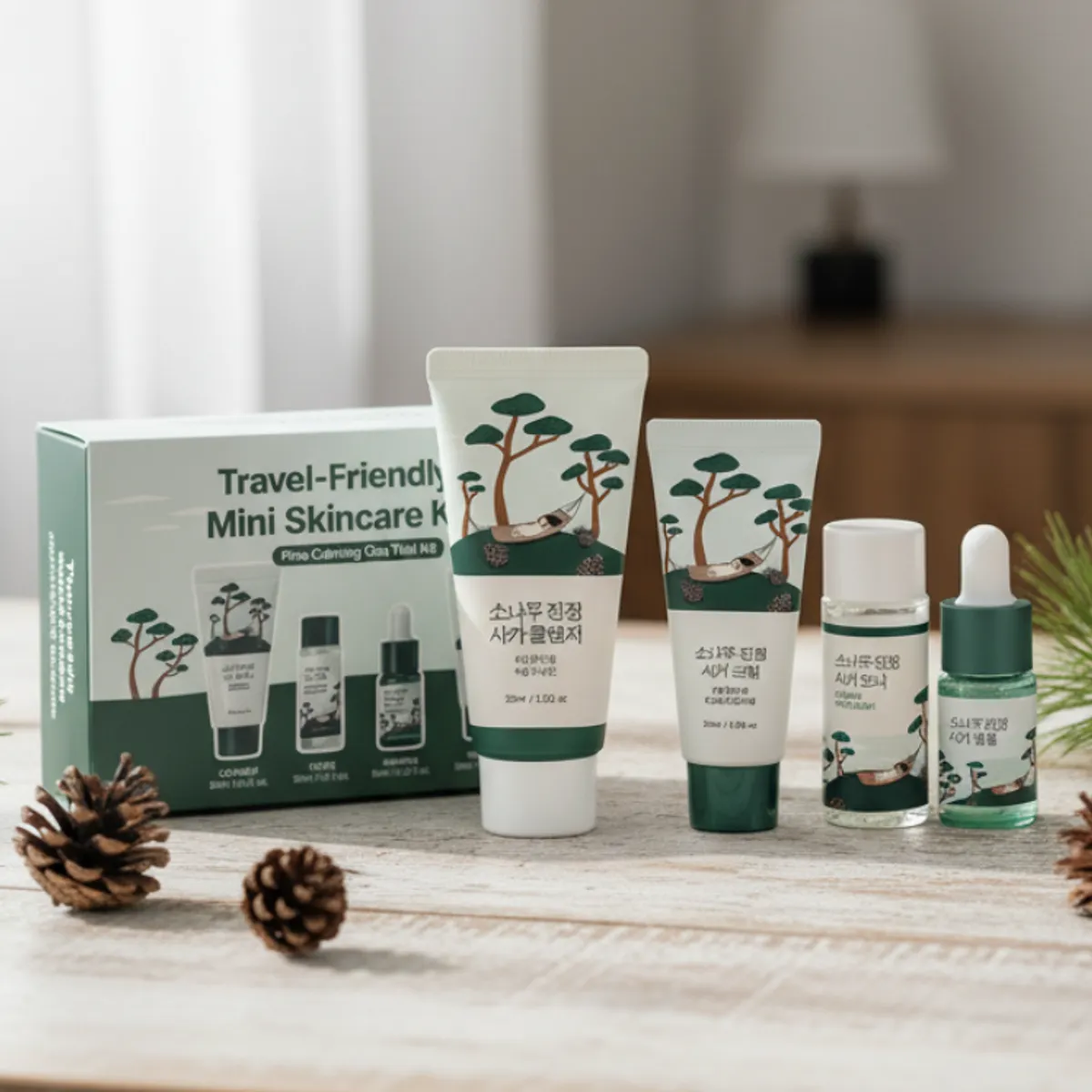 ROUND LAB - Set Calmante Centella Asiática Pine Calming Cica Trial Kit  ROUND LAB