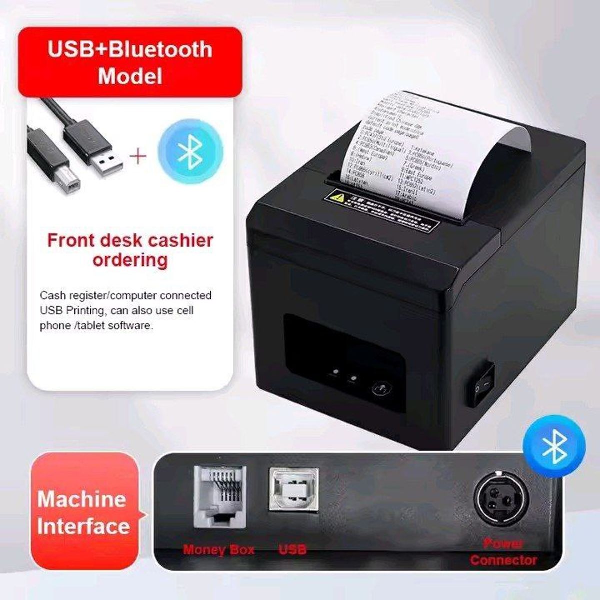 UNICO - Impresora Termica de boleta Factura 80mm USB+BT
