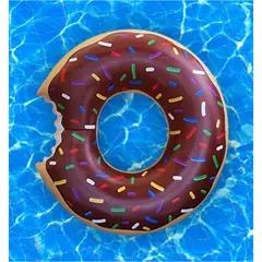 MOVI - FLOTADOR GIGANTE DONUT CAFE 120 cms