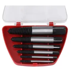 GENERICO - Juego Set Brocas Extractor De Tornillos Colas Chancho 6pcs.