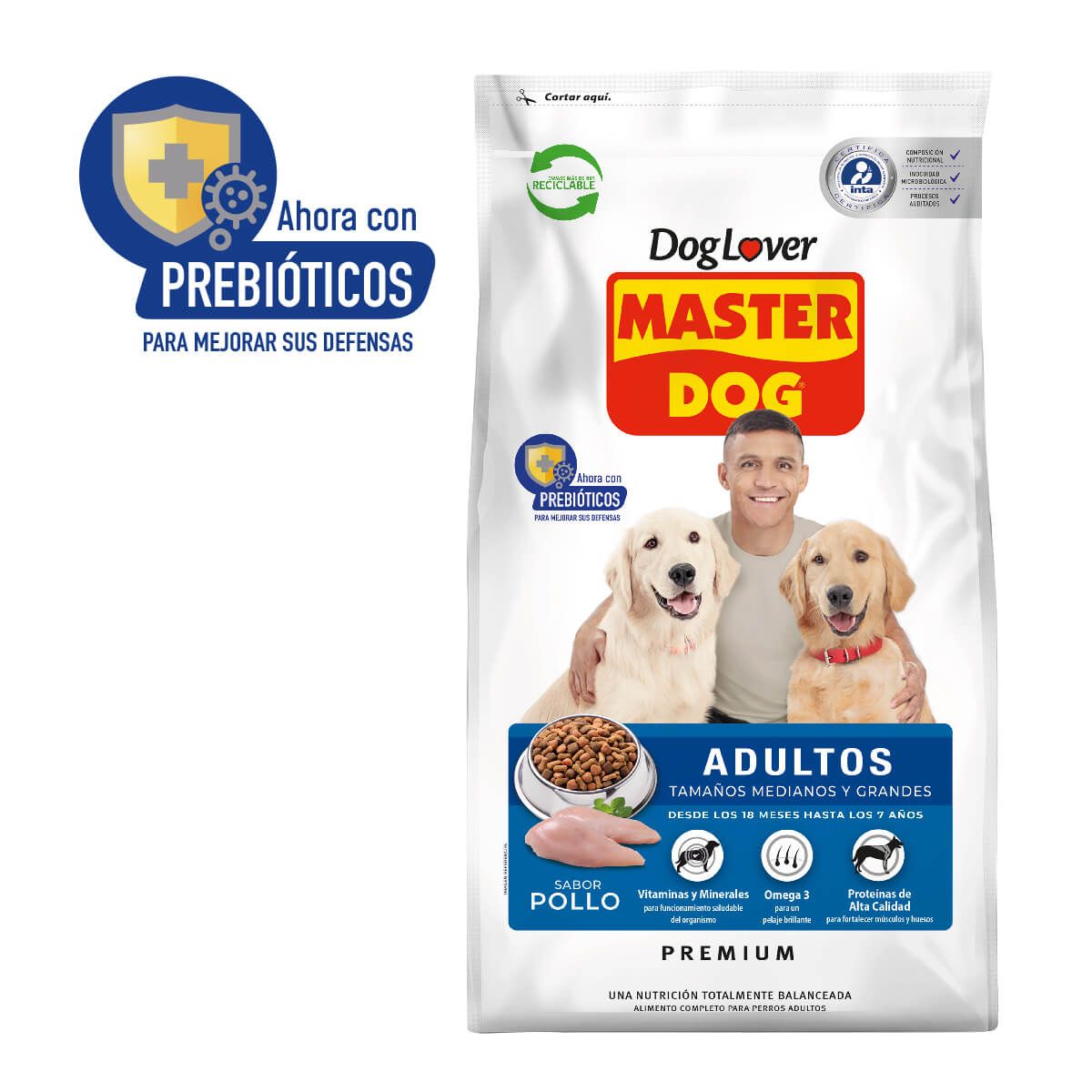 MASTER DOG - Master Dog Adulto Sabor Pollo 18 KG