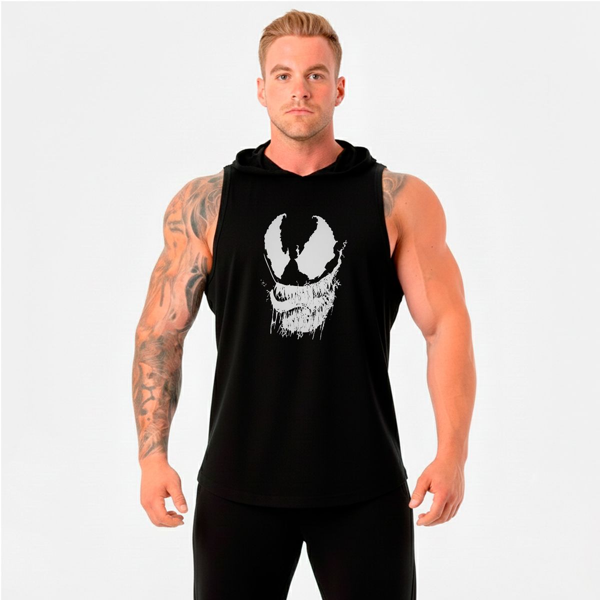 ADEMAN - Polera Musculosa Venom - Black