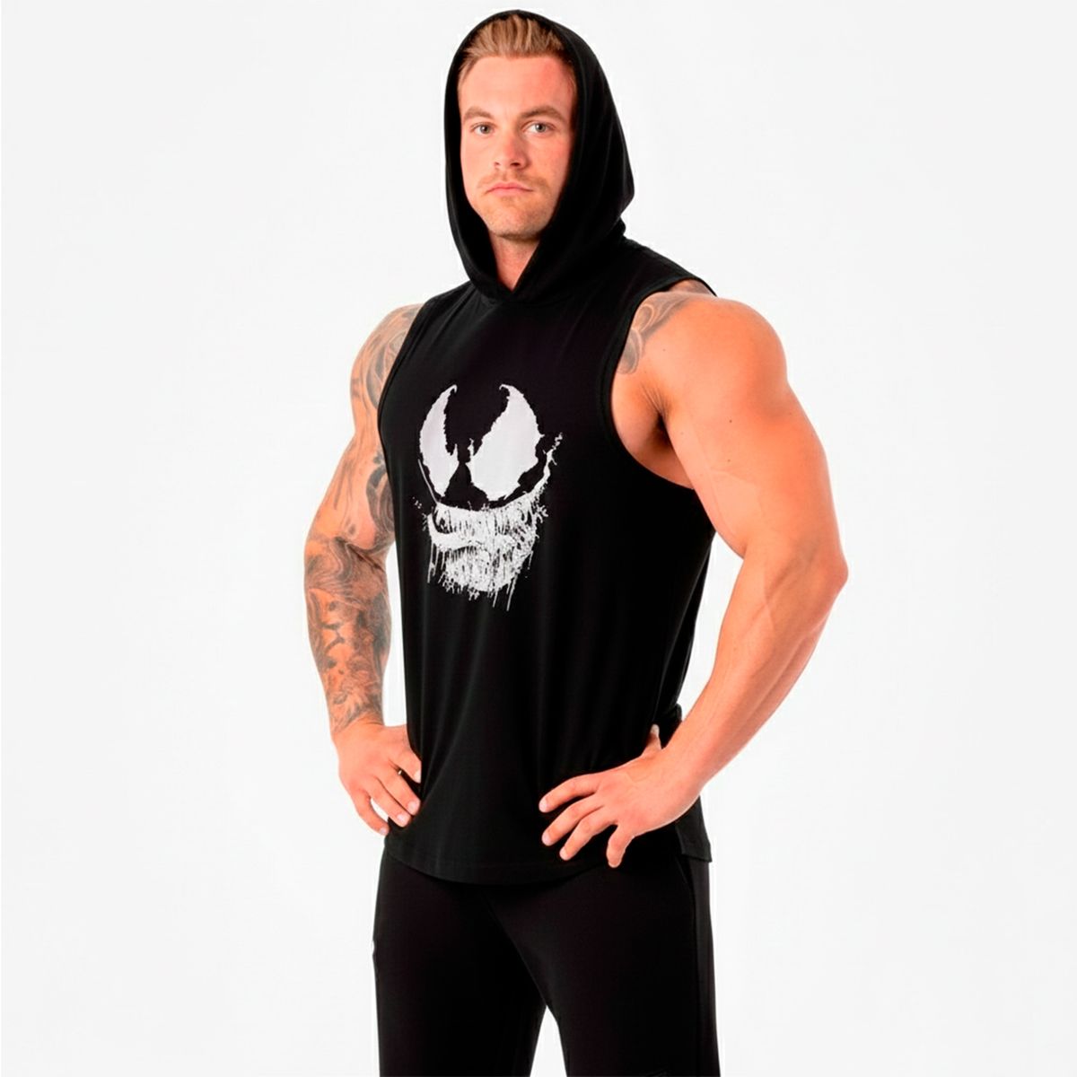 ADEMAN - Polera Musculosa Venom - Black