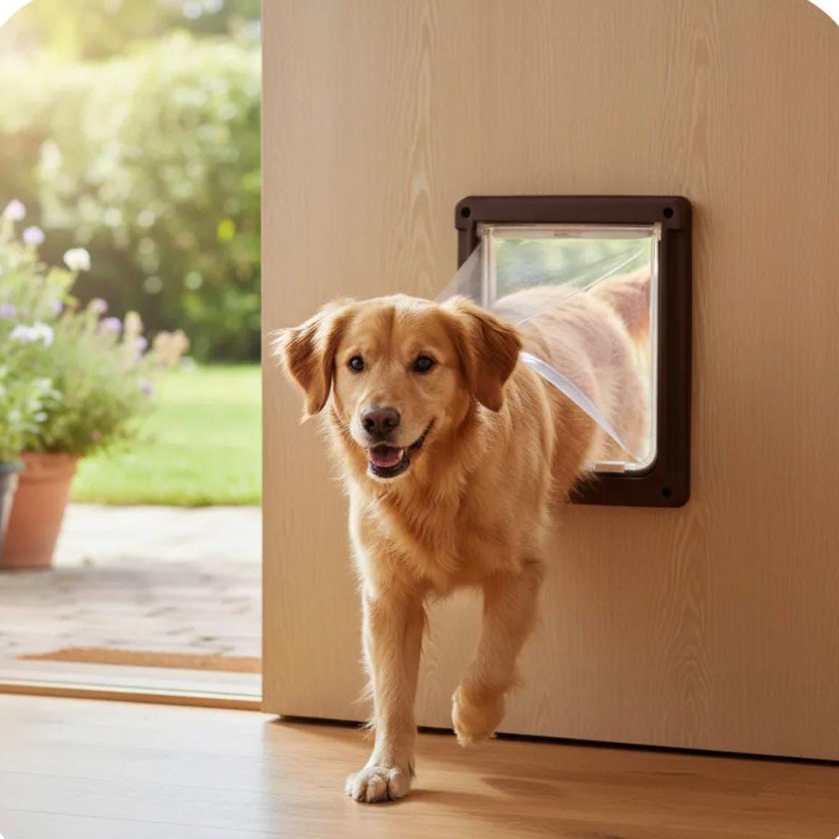 GENERICO - PUERTA XL PARA PERROS Y GATOS CON TRABA SEGURIDAD