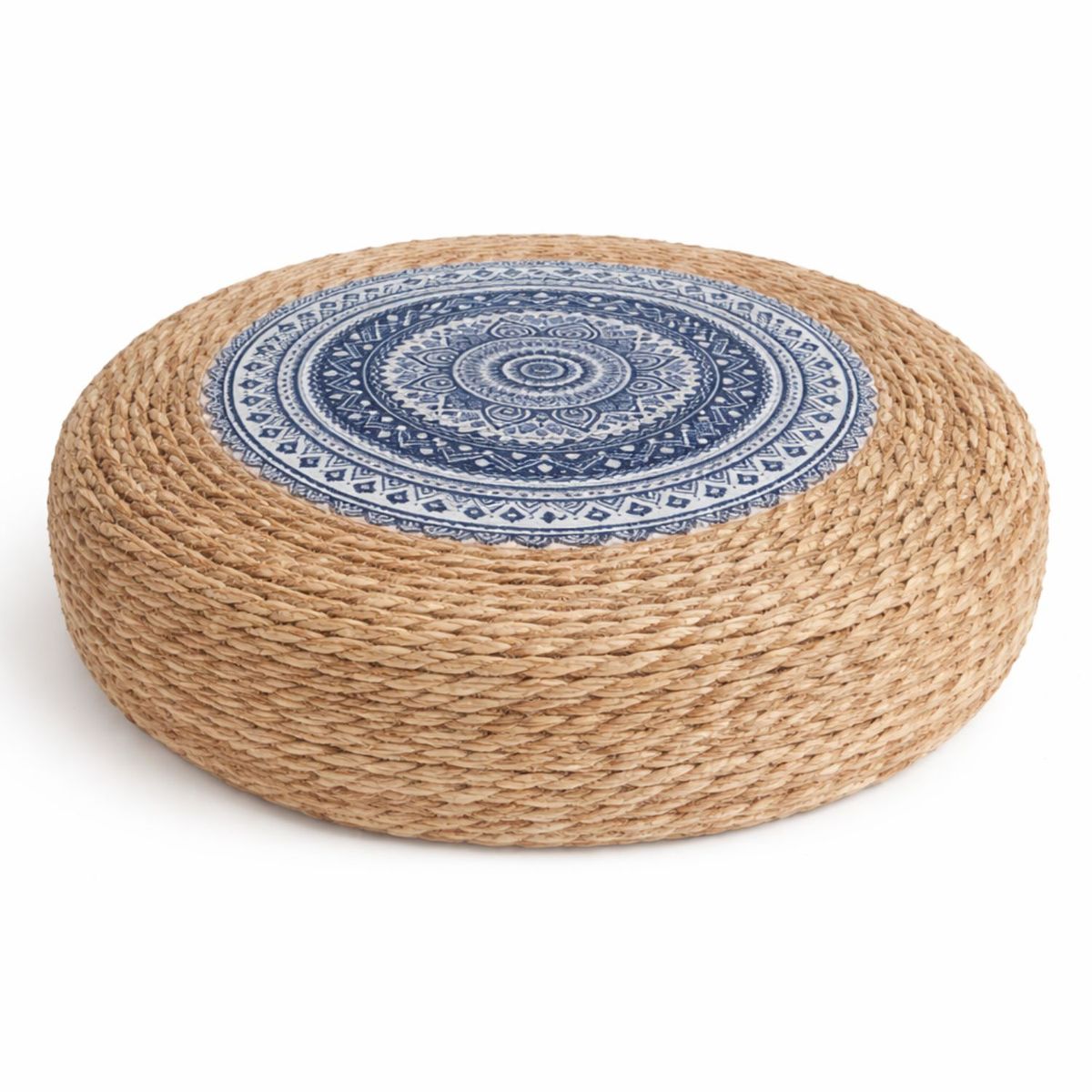 Cojín Yute Tejido Decorativo y Funcional Mándalas Cielo, marca COLETTE - Foto Principal