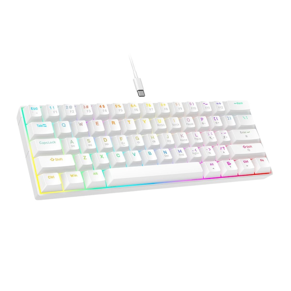 GENERICO - Teclado Mecánico CUOSO CX23BK RGB 61 Teclas