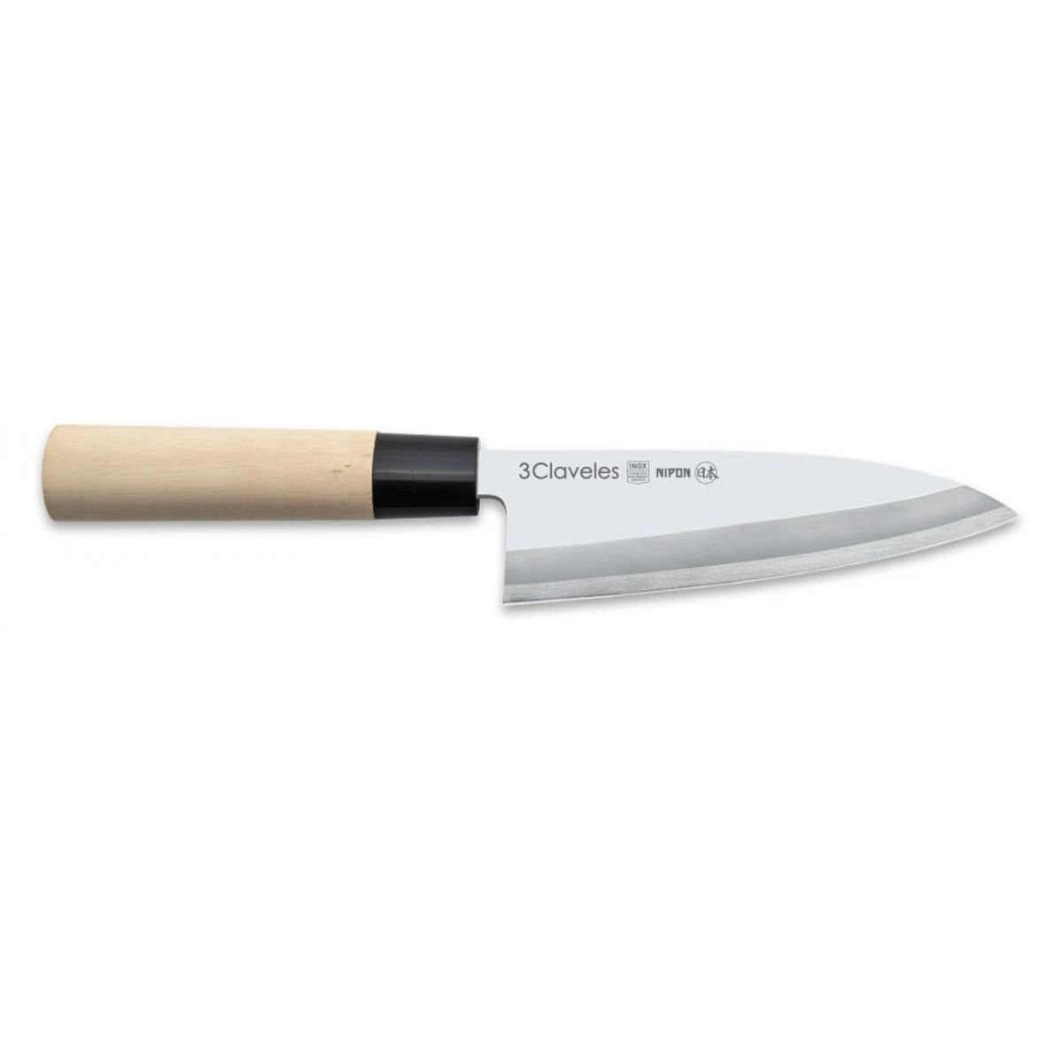 3 CLAVELES - Cuchillo Nipon Deba 15 cm