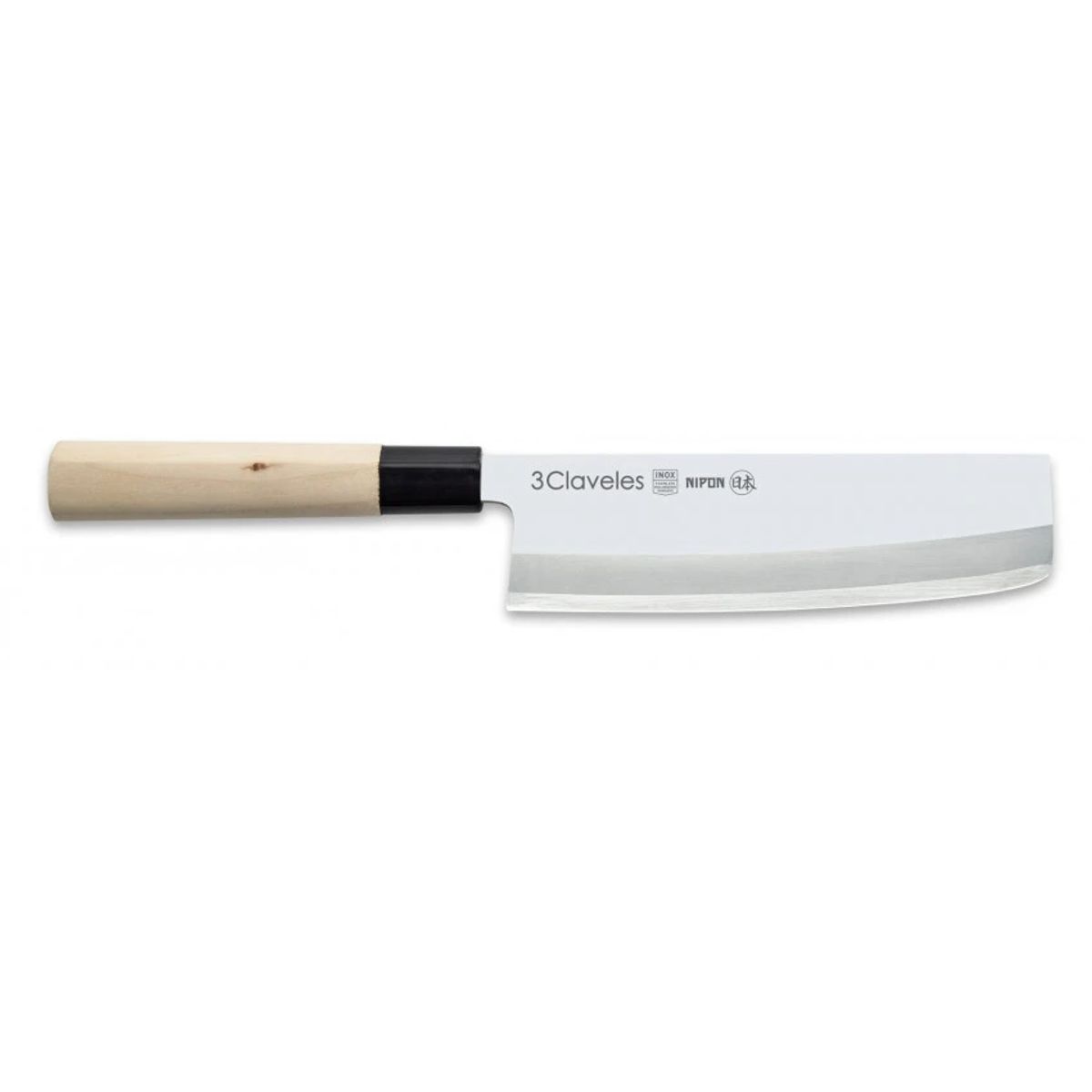 3 CLAVELES - Cuchillo Nipon Usuba 18 cm