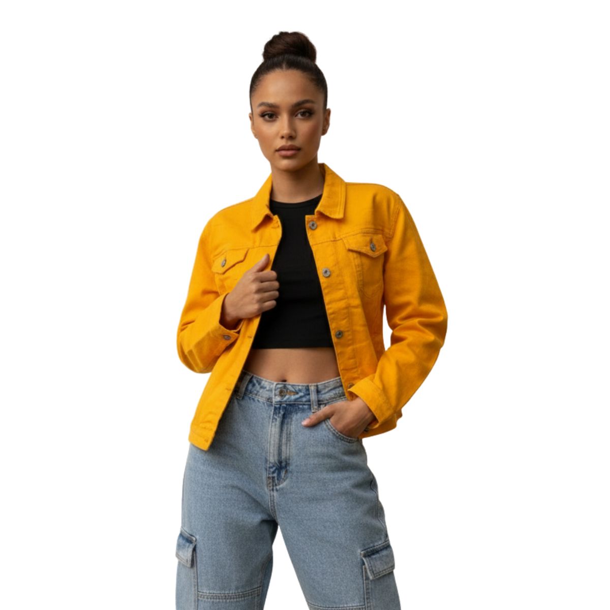 D'JOE - Chaqueta Mezclilla New Clasic Mujer