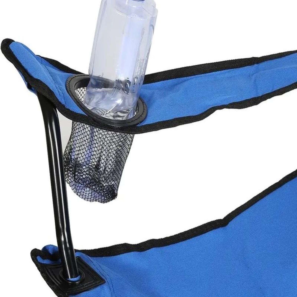 GENERICO - Pack de 2 Sillas De Playa o Camping Plegable con Porta Vaso Negro