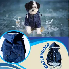 DANK - Abrigo PetCare Cortaviento Waterproof Talla S