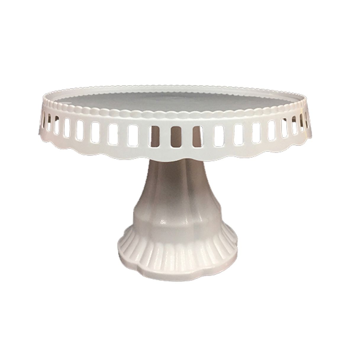 GENERICO - BANDEJA TORTA PLASTICO BLANCO 24 CM X1 UNI