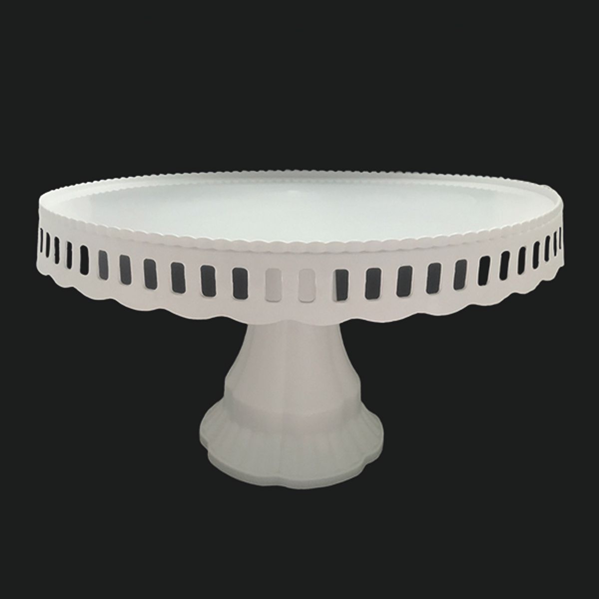GENERICO - BANDEJA TORTA PLASTICO BLANCO 30 CM X1 UNI