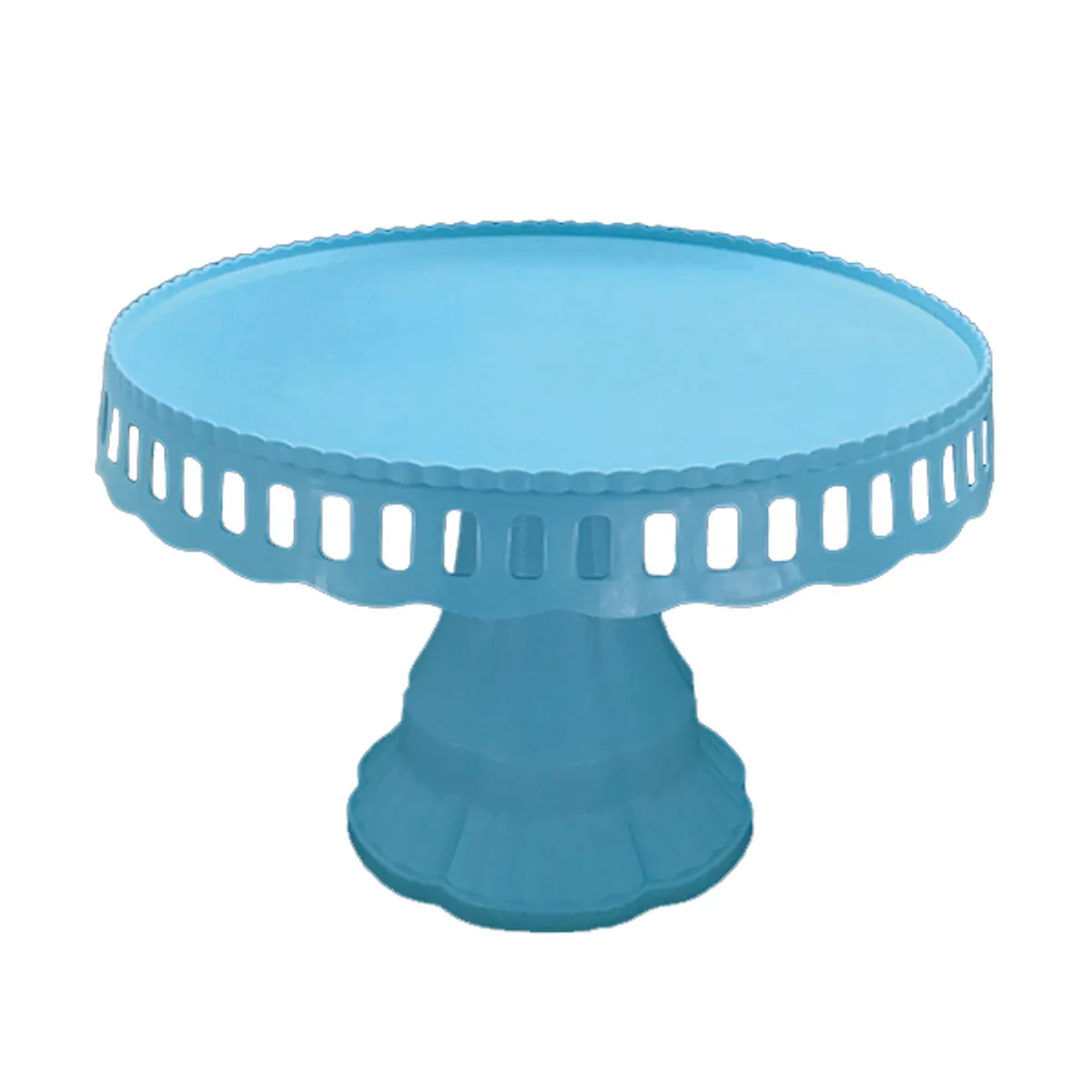 GENERICO - BANDEJA TORTA PLASTICO CELESTE 24CM X1 UNI