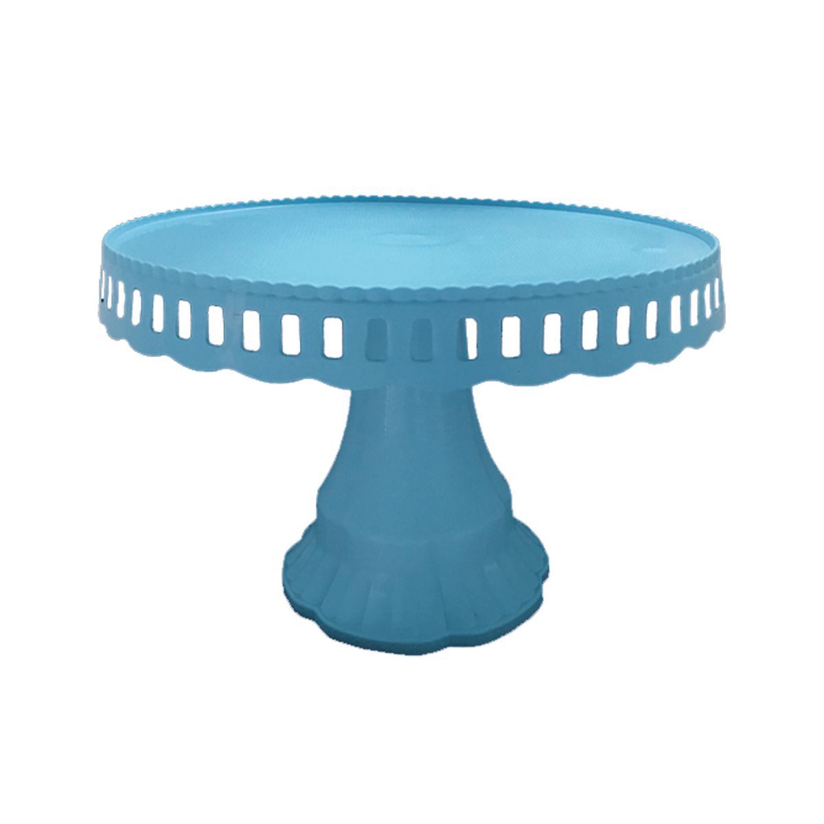 GENERICO - BANDEJA TORTA PLASTICO CELESTE 27CM X1 UNI
