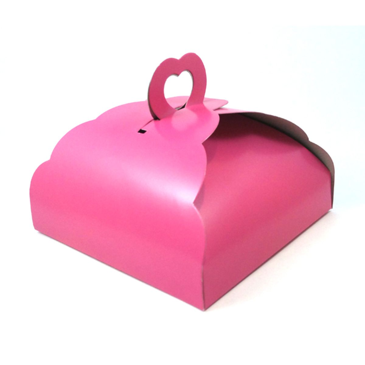 GENERICO - PORTA PASTEL CARTON LISAS FUCSIA X1 UNI