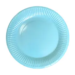 GENERICO - PLATO 7 CARTON CELESTE X10 UNI
