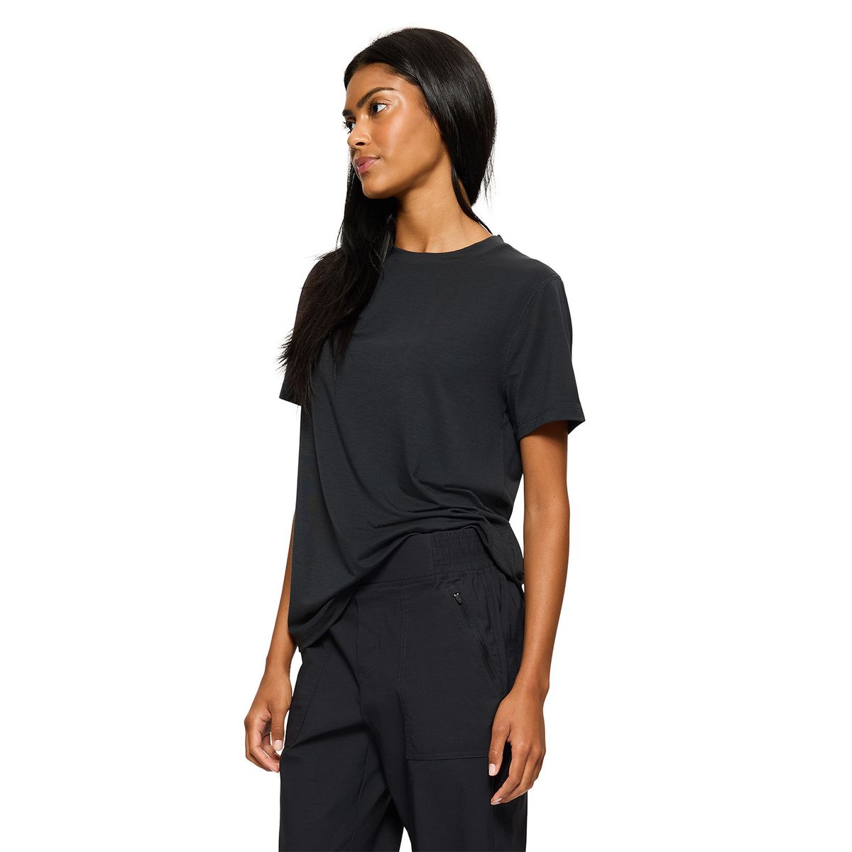 MERRELL - Polera Manga Corta Mujer Every Tencel Negro MERRELL