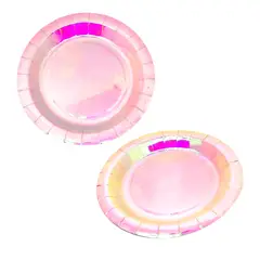 GENERICO - PLATO 7 CARTON NACARADO BLANCO X6 UNI