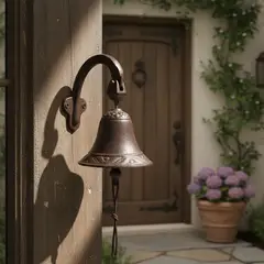 BRIC - Adorno De Puerta Y Pared Campana De Hierro