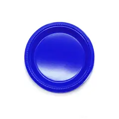 GENERICO - PLATO 7 PLASTICO AZUL X10 UNI