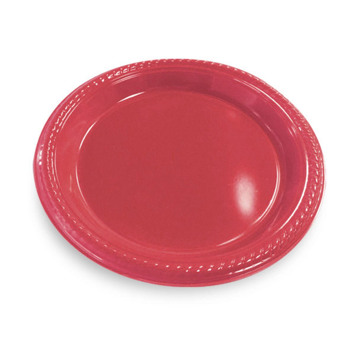 GENERICO - PLATO 7 ROJO X10 UNI