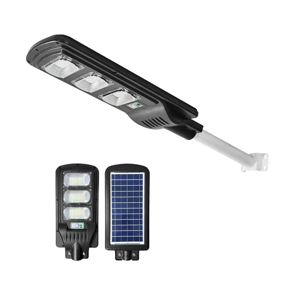 GENERICO - Foco LED Solar 300W  Poste con sensor de movimiento