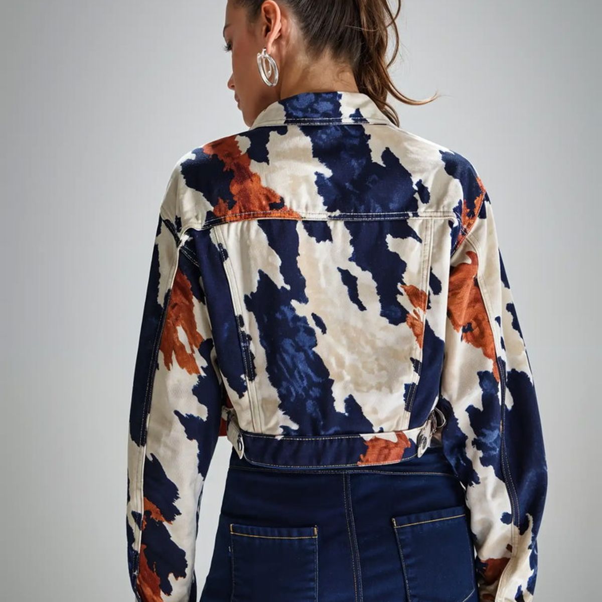 VARIOS - Chaqueta Vaca Denim Multicolor She Shines