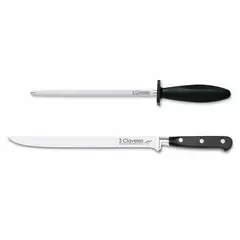 3 CLAVELES - Cuchillo Jamonero 25 cm y Astil 20 cm