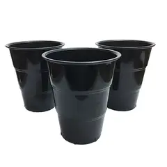 GENERICO - VASO 7 NEGRO X10 UNI