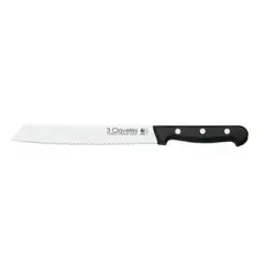 3 CLAVELES - Cuchillo Inox Panadero 20 cm Mango ABS