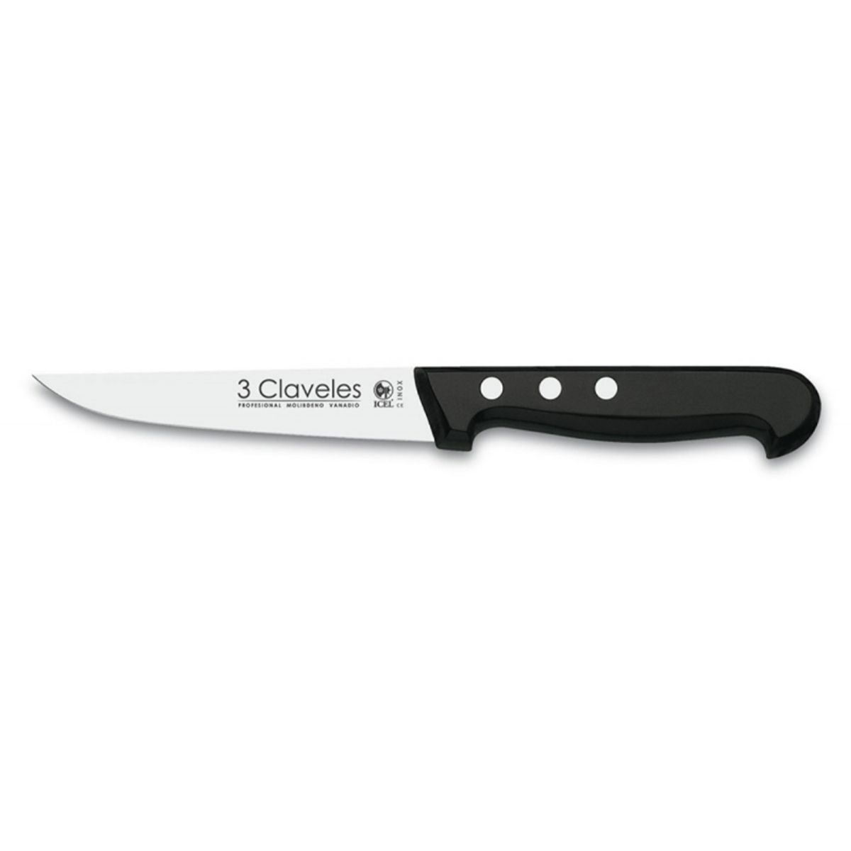 3 CLAVELES - Cuchillo Inox Cocina 11 cm Mango ABS