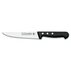3 CLAVELES - Cuchillo Inox Cocina 15,5 cm Mango ABS