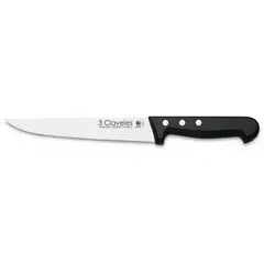 3 CLAVELES - Cuchillo Inox Cocina 18 cm Mango ABS