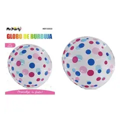 GENERICO - Globo burbuja de puntos 20cm