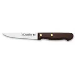 3 CLAVELES - Cuchillo Inox Cocina 11 cm Mango Madera