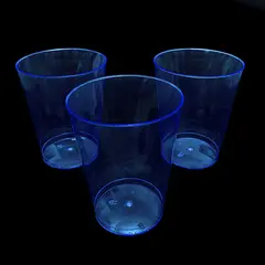 GENERICO - VASO ACRILICO 230 ML NEON AZUL X10 PCS X1 UNI